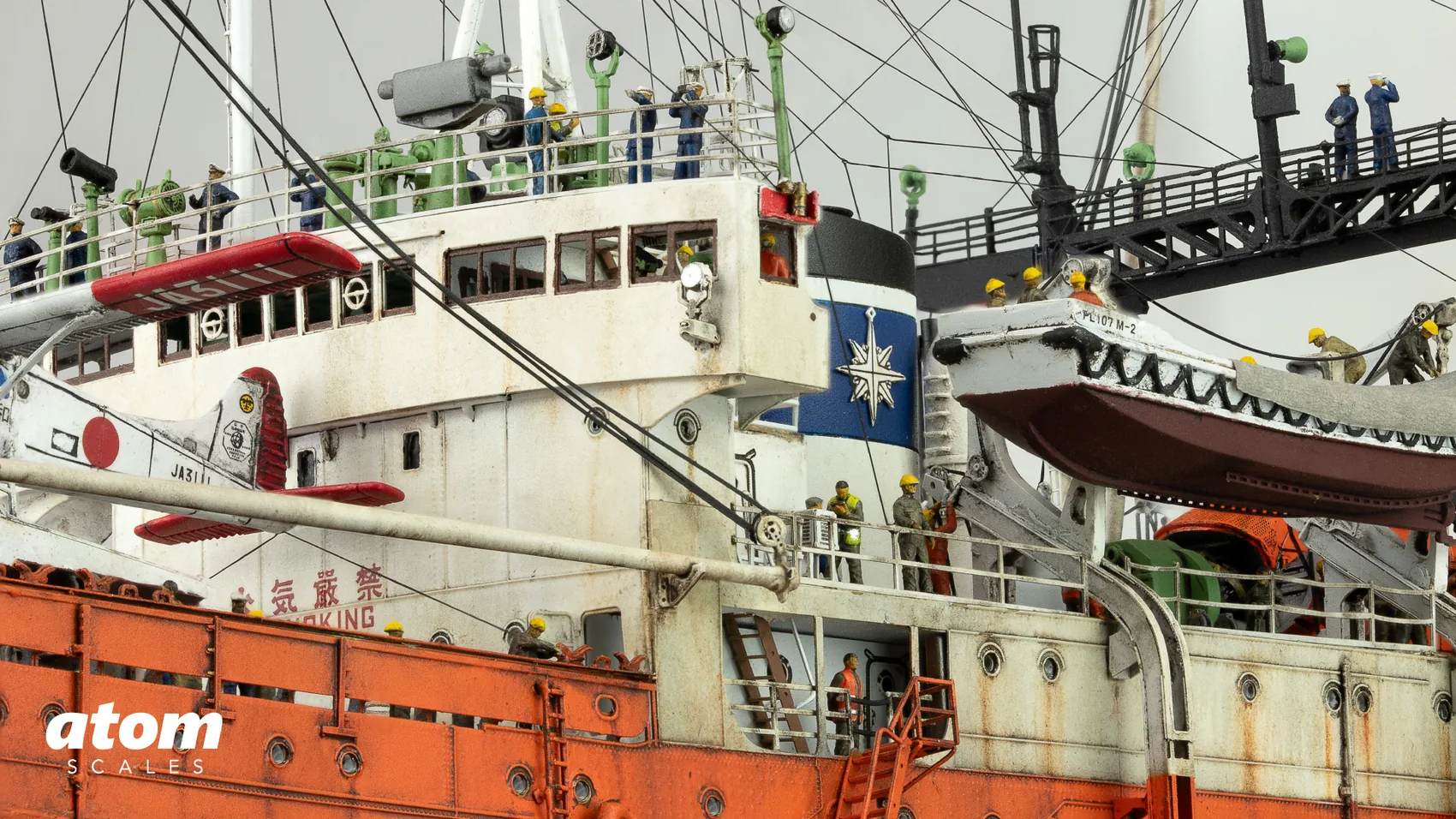 Antarctica Observation Ship Sōya 1/250 by SQ Model Maker (photo: Atom Scales)
