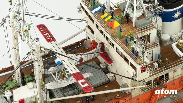 Antarctica Observation Ship Sōya 1/250 by SQ Model Maker (photo: Atom Scales)