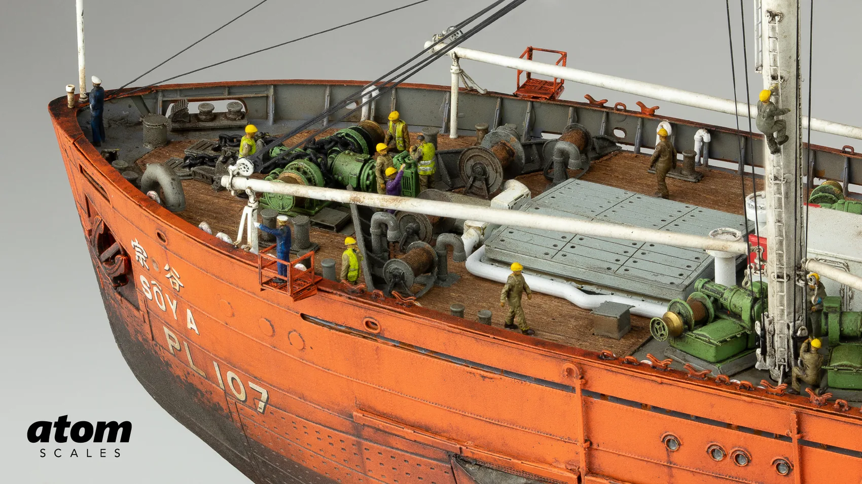 Antarctica Observation Ship Sōya 1/250 by SQ Model Maker (photo: Atom Scales)